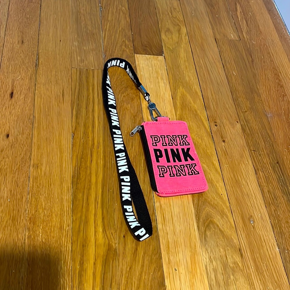 Victoria Secret PINK card case lanyard